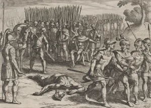 Images Dated 5th November 2020: Plate 3: Claudius Civilis Arrested and his Brother Paulus Beheaded