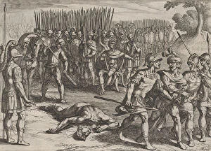 Civilis Gallery: Plate 3: Claudius Civilis Arrested and his Brother Paulus Beheaded