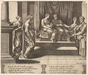 Wedding Collection: Plate 3: Psyches two sisters are married to kings, from The Fable of Psyche, 1530-60