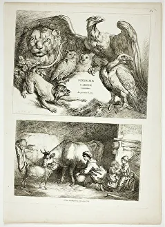 Huet Jean Baptiste I Prints: Plate 31 of 38 from Oeuvres de J. B. Huet, 1796–99. Creator: Jean Baptiste Marie Huet