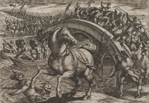 Plate 31: Civilis Forced to Dismount and Swim Across the River
