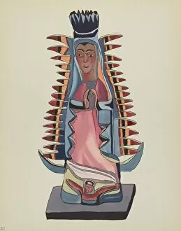 Praying Collection: Plate 31: Our Lady of Guadalupe': From Portfolio 'Spanish Colonial Designs of New Mexico'