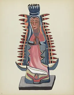 Plate 31: Our Lady of Guadalupe: From Portfolio Spanish Colonial Designs of New Mexico, 1935 / 1942. Creator: Unknown