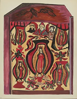Plate 32: Our Lady of Guadalupe': From Portfolio Spanish Colonial Designs of New Mexico, 1935 / 1942 Creator: Unknown