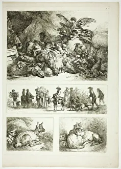 Huet Jean Baptiste I Prints: Plate 33 of 38 from Oeuvres de J. B. Huet, 1796–99. Creator: Jean Baptiste Marie Huet