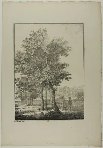 Blatt Baum Und Landschafts Studien Prints: Plate 33 from Blatt Baum und Landschafts Studien, c.1810. Creator: Lorenz Ekemann Alesson