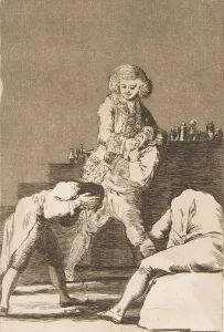 Dentist Prints: Plate 33 from Los Caprichos : To the Count Palatine (Al Conde Palatino. ), 1799