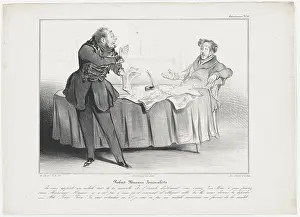 Papers Prints: Plate 33: Robert Macaire Journaliste, 1838. Creator: Honore Daumier