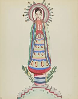 Paper Gallery: Plate 34: Our Lady of Light: From Portfolio 'Spanish Colonial Designs of New Mexico, 1934 / 1942