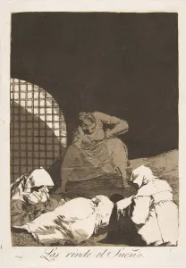 Nuns Prints: Plate 34 from Los Caprichos : Sleep overcomes them (Las rinde el Sueno. ), 1799