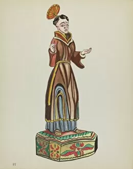 Plate 37: Saint Anthony: From Portfolio 'Spanish Colonial Designs of New Mexico', 1935 / 1942