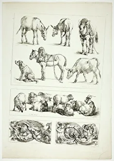 Huet Jean Baptiste I Prints: Plate fifteen of 38 from Oeuvres de J