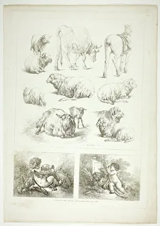 Huet Jean Baptiste I Prints: Plate Eight of 38 from Oeuvres de J. B. Huet, 1796–99. Creator: Jean Baptiste Marie Huet