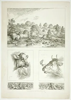 Huet Jean Baptiste I Prints: Plate Four of 38 from Oeuvres de J. B. Huet, 1796–99. Creator: Jean Baptiste Marie Huet