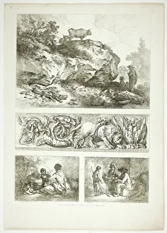 Huet Jean Baptiste I Prints: Plate Nine of 38 from Oeuvres de J. B. Huet, 1796–99. Creator: Jean Baptiste Marie Huet