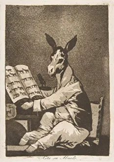 Family Tree Gallery: Plate 39 from Los Caprichos : And so was his grandfather. (Asta su Abuelo.), 1799
