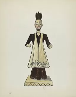 Altarpiece Collection: Plate 39: Saint John Nepomuk: From Portfolio 'Spanish Colonial Designs of New Mexico', 1935 / 1942
