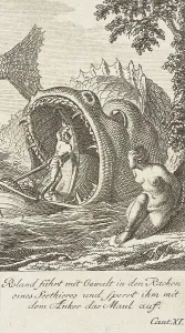 Plate 4 for Ariosto's Orlando Furioso, 1772. Creator: Daniel Berger