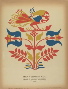 Pa German Gallery: Plate 4: From Portfolio 'Folk Art of Rural Pennsylvania', c. 1939. Creator: Unknown