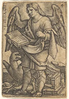 Plate 4: Saint John with his head turned three-quarters to the left Plate 4: Saint John with his head turned three-quarters to the left