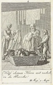 Plate 4 for Shakespeare's Macbeth, 1784. Creator: Daniel Nikolaus Chodowiecki