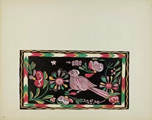 Multi Coloured Collection: Plate 44: Painted Chest Design: From Portfolio 'Spanish Colonial Designs of New Mexico', 1935 / 1942