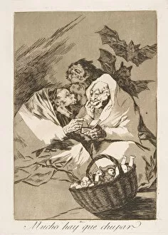 Witch Gallery: Plate 45 from Los Caprichos: There is Plenty to Suck (Mucho hay que chupar.), 1799