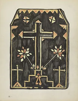 Plate 46: Straw Applique Design: From Portfolio Spanish Colonial Designs of New Mexico, 1935 / 1942. Creator: Unknown
