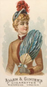 Blonde Collection: Plate 47, from the Fans of the Period series (N7) for Allen &