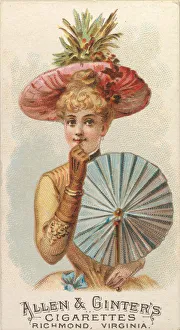 Blonde Collection: Plate 48, from the Fans of the Period series (N7) for Allen &
