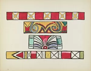 Multicoloured Gallery: Plate 49: Miscellaneous Design: From Portfolio 'Spanish Colonial Designs of New Mexico', 1935 / 1942