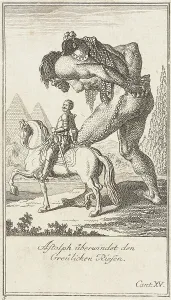 Plate 5 for Ariosto's Orlando Furioso, 1772. Creators: Daniel Nikolaus Chodowiecki, Daniel Berger