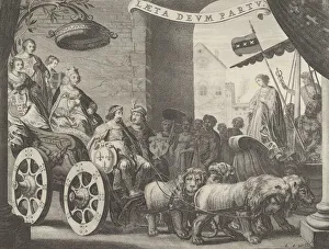 Images Dated 28th October 2020: Plate 5a: Marie de Medici as Berecynthia, from Caspar Barlaeus