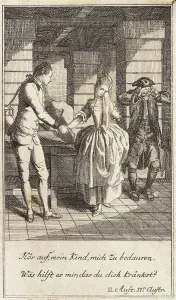 Plate 6 from The Deserter by Sedaine, 1775. Creator: Daniel Berger