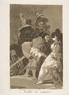 Masked Ball Gallery: Plate 6 from Los Caprichos : Nobody knows himself (Nadie se conoce.), 1799