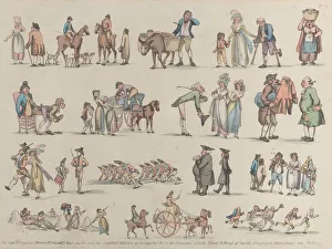 Landscapes And Cattle Prints: Plate 6, Outlines of Figures, Landscapes and Cattle... for the Use of Learners, Ju