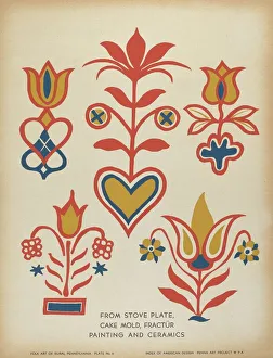Domestic Collection: Plate 6: From Portfolio 'Folk Art of Rural Pennsylvania', c. 1939. Creator: Unknown