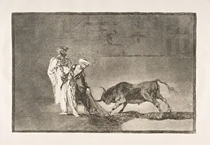 Francisco De Prints: Plate 6 from The Tauromaquia : The Moors make a different play in the ring calling