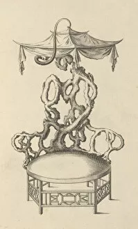 Georgian Collection: Plate 66. Arm Chair, 1754. Creator: Matthew Darly