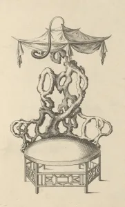 Chairs Collection: Plate 66. Arm Chair, 1754. Creator: Matthew Darly
