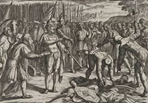 Civilis Gallery: Plate 7: German Envoys Visit Civilis, from The War of the Romans Against the Batavians