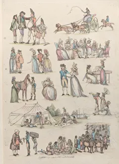 Landscapes And Cattle Prints: Plate 7, Outlines of Figures, Landscapes and Cattle... for the Use of Learners, Ju