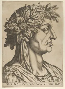 Plate 7: Servius Galba in profile to the right, from 'The Twelve Caesars', 1610-40 Plate 7: Servius Galba in profile to the right, from 'The Twelve Caesars', 1610-40