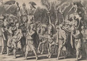 Charles V Of Spain Gallery: Plate 7: Triumphal Procession after Victory over Turks, from the Triumphs of Charles V