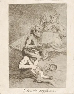 Plate 70 from Los Caprichos : Devout Profession (Devota profesion. ), 1799