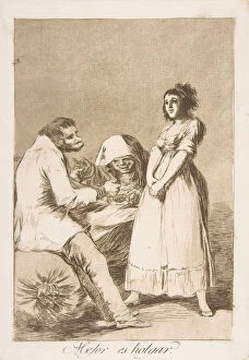 Prostitution Gallery: Plate 73 from Los Caprichos : It is better to be lazy (Mejor es holgar.), 1799