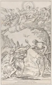 River Jordan Asia Prints: Plate 8: the Baptism of Christ, 1678. Creator: Giuseppe Maria Mitelli