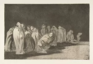 Parcel Gallery: Plate 8 from the Disparates : The men in sacks, ca. 1816-23 (published 1864)