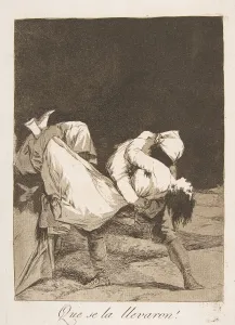 Foolishness Prints: Plate 8 from Los Caprichos : They carried her off! (Que se la llevaron!), 1799