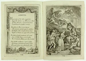 Folded Prints: Plate 8, from Nella Venuta, 1764. Creator: Franz Edmund Weirotter